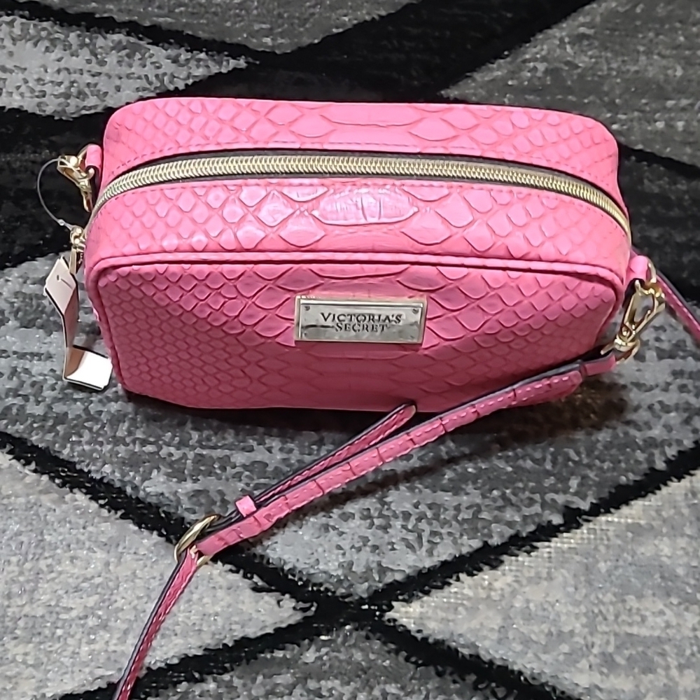 Victoria Secret mini Snakeskin Print Shoulder Crossbody